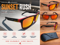 Sunset Rush – Polarized Orange Mirror Sunglasses